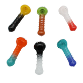 4" HAND PIPE WITH GLASS RING ASSORTED | 1CT